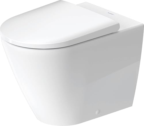 Duravit D-Neo WC au sol, chasse deau basse, sans rebord, sortie horizontale, back to wall, 370x580x400mm, 2003092000, Couleur: blanc