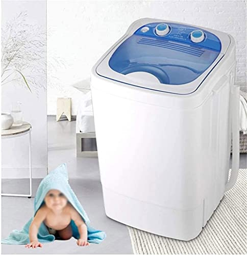 Lavatrice Portatile 220V 7KG capacità Totale Vasca Singola Lavaggio E Centrifuga Disidratazione U~V Pulizia Profonda Compatta,Blu, Marrone, Argento,Blu,Argento