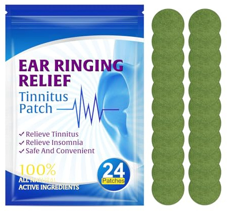 Luhaka Tinnitus Relief Treatment Ohrpflaster, Tinnitus-Pflaster, Tinnitus-Linderung bei Ohrensausen, Tinnitus-Linderungspflaster, lindert effektiv Ohrensausen (24 Patches)
