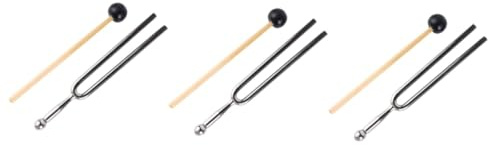 Toyvian 3stücke Edelstahl Stimmgabel a Violine Cello Tuner Für Musikinstrumente Für Zuhause Und Unterwegs Beschichtung Präzise Stimmung Für Musiker Und Lehrer