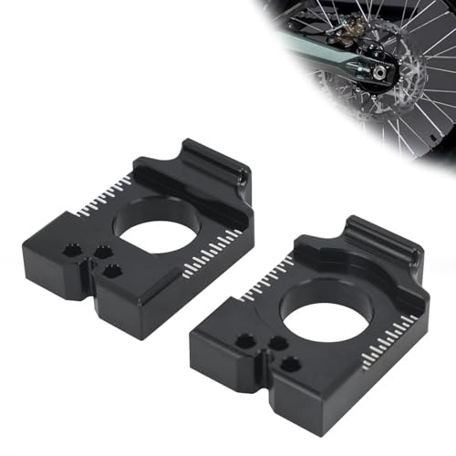 Runfarr Bloque de Eje de Moto de Cross, ajustador de Cadena del Tensor del Eje Trasero Aluminio CNC para Bicicleta eléctrica Todoterreno Ultra Bee Sur Ron Ultra Bee-Negro