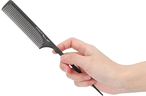 Pettine a denti larghi e fini Pettine da taglio Pettine a coda di spillo Pettine da separazione, pettine a coda Pettini per parrucchiere resistenti al calore di grado professionale (PP-802)