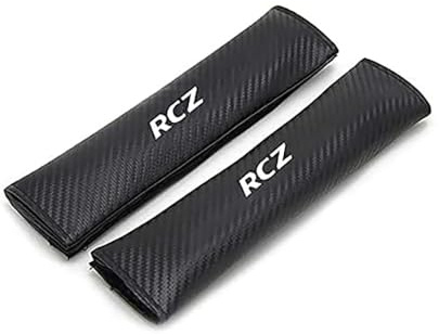 TYREEDE 2 pièces Voiture Protège Ceinture de Sécurité Coussin, pour Peugeot RCZ Durable Souple Confortables Rembourrage Ceinture Sécurité.