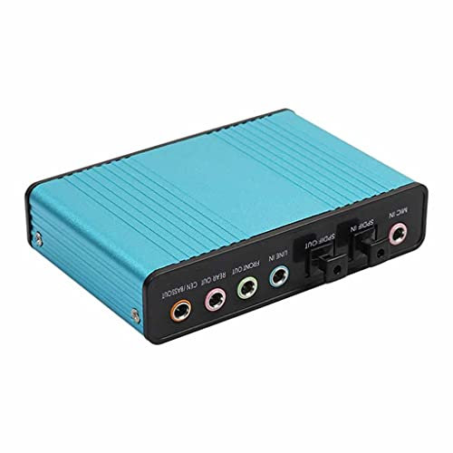 WDWDW Carte Son Externe Audio Optique USB 6 canaux 5.1 pour Ordinateur Portable, Ordinateur Portable, Carte Son USB Externe Professionnelle