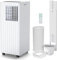 Aire Acondicionado Portátil Silencioso 3-en-1 9000 BTU función de enfriamiento ventilación y deshumidificación con ventilador de 2 velocidades temporizador de 24 horas Aire acondicionado móvil