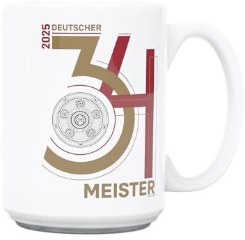 FC Bayern München I Tasse Deutscher Meister 2025 I Weiß
