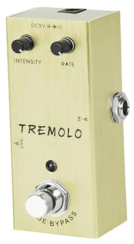 BESPORTBLE Analog Tremolo Effect Pedal for Electric Guitar Metal Single Type True Bypass for Guitar Effects and Accessories for Live Performances and Studios