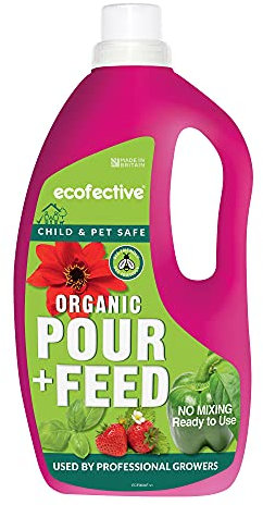 Ecofective Organic Pour and Feed, Ready To Use Formula, Bee Safe, Universal Plant Feed Food, Ideal for Indoor and Outdoor Plants, 1.5-Litre Bottle By Suttons (1)