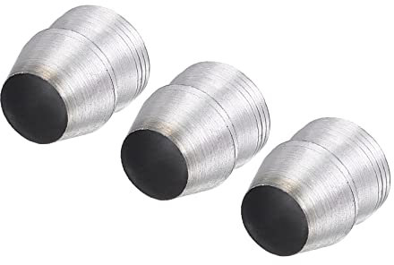 sourcing map Cunei rotondi in acciaio per ascia da carpentiere martello slitta ascia manico cuneo 3 pezzi 18 mm