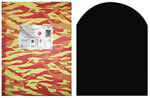 pedana salvapavimento sotto stufa a legna e pellet cm. 60x80 pedane