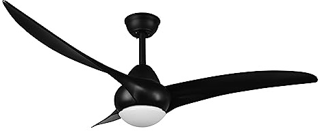 Reality, Ventilatore, Alesund incl. 1 x LED,SMD,20,0 Watt,2700+4000+6000K,2300 Lm. Finitura: Plastica, nero opaco Ø:115,5cm, A:47,5cm Interruttori separati,Colore della luce regolabile,Ventilatore,