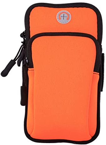 Porta cellulare braccio, Fascia da Braccio Running, Fascia porta cellulare running,Fascia da Braccio Running,Fascia da braccio porta cellulare per Galaxy S22 iPhone 14 Pro Max..(arancione)