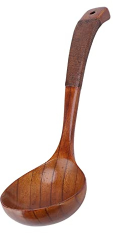 Cuillères En Bois,Cuillères à Soupe, Cuillères à Soupe En Bois Japonaises Ustensiles De Cuisine, Grande Cuillère Ronde En Bois à Long Manche Pour Soupe, Pour Soup (Paiement correctif)