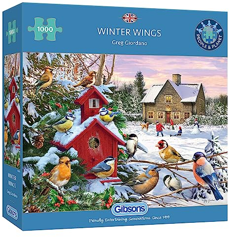 Gibsons Winter Wings |Winter Jigsaw Puzzle | Sustainable Puzzle for Adults | Premium 100% Recycled Board | Great Gift for Adults | Gibsons Games