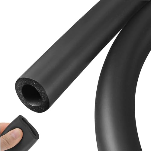 QCHIAN Foam Tube Sponge Protective Sleeve Black Sleeve Polyethylene Pipe Flexible Rubber Insulation Tube Waterproof Retardant Outdoor Antifreeze, Tubing For Indoor Outdoor (Size : ID32mmXT20mmXL1.8m)