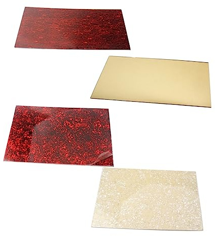 VICASKY Selbstklebende Akustikgitarre Scratch Plate Diy Blank Pickguard Blatt Für Gitarre Und Bass Old Tortoise Shell Hochwertiges Kratzfestes Material Installieren Schützt Die Gitarre
