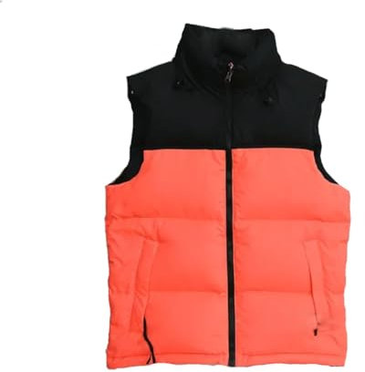 Ornrjfll Klassische Paar Weste Ente Daunenjacke Damen Mantel Wasserdichte Weste Winterjacke, Orange, S