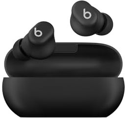 Beats Solo Buds – bezprzewodowe Bluetooth słuchawki douszne | 18 godzin odtwarzania | Zgodność z urządzeniami Apple i Android | Wbudowany mikrofon – matowy Czarny