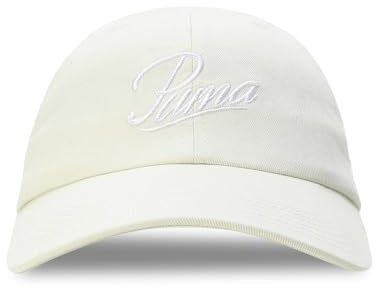 PUMA Erwachsene ESS Script Logo Dad Cap OneSize Alpine Snow White