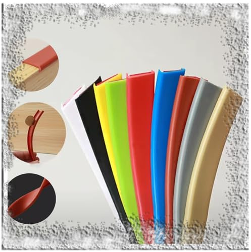 ZIUSFAC 5m Eckenschutz U-förmige Kantenband Flexible TPE Möbelkantenband Kantenschutz Holzplatte Kantenschutzprofil Selbstklebende Furnierklebeband Kantenumleimer Für Scharfe Kanten(Green,16mm)