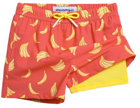 MaaMgic Boys Swimming Shorts for 2T-16 Years Stretchy Quick Dry Boys Swim Trunks Anti Chafe Boxer Brief Swimsuits with Pockets
