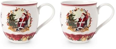 Villeroy & Boch – Toy's Fantasy Jumbobecher, Weihnachten Tasse, Weihnachtstasse, Weihnachtsbecher, Becher Weihnachten, Kaffeebecher, Tasse Winter, Kaffeetasse, Wintertasse Kaffee, Premium Porzellan
