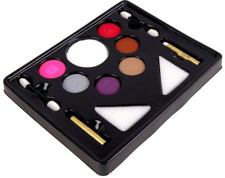FLYPOP'S - Palette de Maquillage - Maquillage Festif - 259214 - 9 Couleurs - Peau Sensible - Testé en Laboratoire - Fête - Carnaval - Anniversaire - Enfant - Déguisement - À Partir de 3 ans