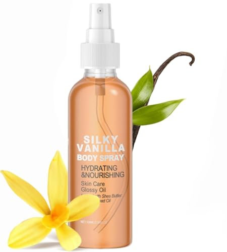 Huile Corps Vanille, Huile Parfumée Corps, Huilé Pour Le Corpes, Huilé Essentielle Vanille, Rich à La Vanillé Et Au Cachemire, Pour Tous Les Types De Peaux, Hydratante Pour Le Corpes