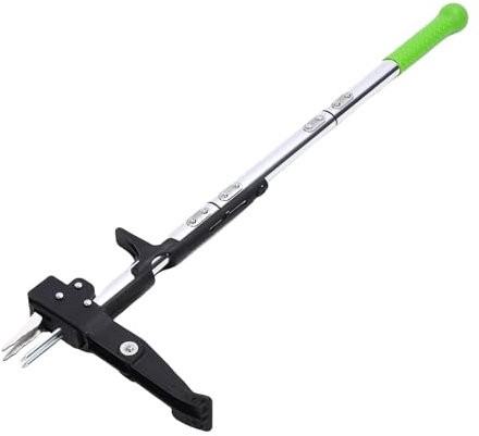 Hiraith 39 Aluminum Stand Up Weeds Puller - 4-Claw Heavy Duty Weeder with Foot Pedal & Anti-Slip Grip, Detachable Design for Dandelions/Thistles