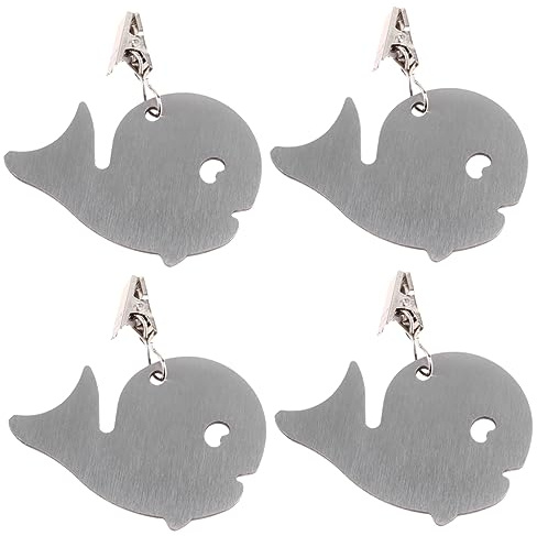 Mobestech 4piezas Colgante De Mantel De Acero Inoxidable Sujetamanteles Gruesos Pinzas para Faldones para Decoración del Hogar El Comedor Abrazaderas para Mesas De Picnic