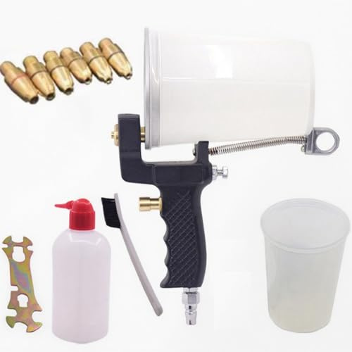 Handhållen gelcoat-sprutpistol, luftdriven gelcoat- eller hartssprutpistol for målning, koppkapacitet 1000 ml, munstyckesdiameter 3 mm, for hartser, skärmfilmer, puts, färger, bilreparationer(6 Pcs)