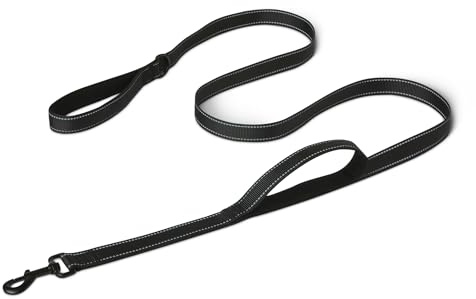 Amazon Basics Guinzaglio per Cani con Due Maniglie Imbottite e Anello a D, 1,8 m