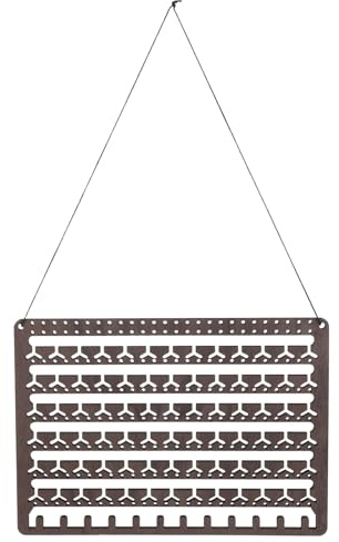 CONGARTENO Organizer Facile Mantenere in Legno Porta Orecchini e Parete Color caffè Elegante per Camere e Spazi Guardaroba