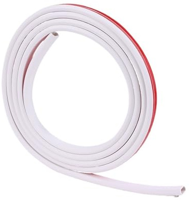 Canaleta Pasacables para Suelo Fundas de Cubierta Cable Suelo PVC, Protectores Cables conducto eléctrico Flexibles, ocultadores autoadhesivos, 3/5 Metros(3.0M Trapezoid White)