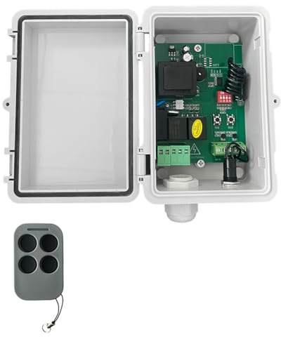 Agmoctz Récepteur de Moteur Tubulaire Universel AC220 V pour Porte de Garage avec Télécommande pour Ouvre-Porte à Volet Roulant