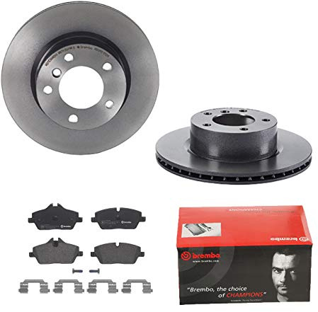 2 Bremsscheiben belüftet 292 mm + Bremsbeläge Vorne von Brembo Innenbelüftet (1420-53957) Bremsensatz Bremsanlage Bremsen-Kit,Bremsenset, Bremsscheiben, Bremsbeläge, Bremsen-Set, Beläge, Bremsbelag,