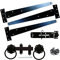 Infinity Decor Epoxy Black 18 (450mm) Tee Hinges (3) with Plain Ring Gate Latch and Brenton Bolt Pack – Wooden Garden Gate Fitting Kit for Barn, Shed Doors