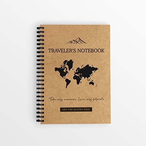 Reisetagebuch zum Ausfüllen - Notizbuch für deine Abenteuer | A5 | mit Challenges, Infofakten & Zitaten | Cover im Kraftpapier-Look | auch perfekt als Geschenk
