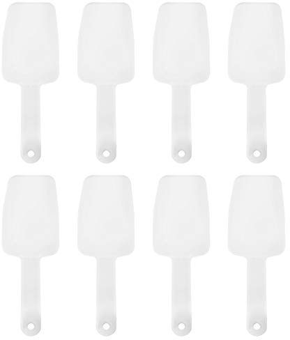 Pala per il ghiaccio in plastica da 8 pezzi Pala per alimenti Pala dado Mini Pp Paletta in plastica Pala raschietto per il ghiaccio Pala per alimenti Farina per noci Paletta per il ghiaccio Pala per i