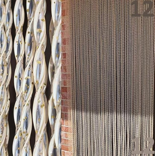 BricoShopping Tenda moschiera Mod.C a fili in pvc regolabile Zanzariera per porta finestra esterna ingresso balcone camper filo ANTIMOSCHE 4 misure