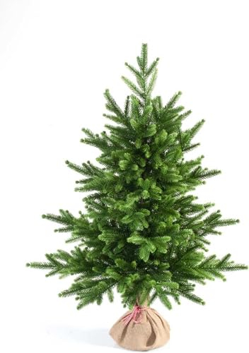 eveXmas - Infinity - 95cm - Sapin de Noël Artificiel Classique - Vert - 143 Branches - 100% polyéthylène - avec Support en Toile