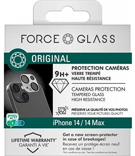Protège Caméra iPhone 14 / 14 Plus Garanti à vie Force Glass
