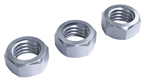 50 Stück Sechskantmutter – M12 – rostfrei verzinkt – Muttern, Mutter, Schraubenmutter, Sechskant-Mutter mit metrischem Rechtsgewinde nach der Norm DIN 934