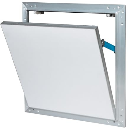 SEMIN Trappe de Visite Alu HQ Hydro 400 x 400 mm - Trappe Invisible Isolée pour VMC et Gaines Techniques - Étanche Air et Poussière - Ouverture Pousser/Lâcher - Mur et Plafon