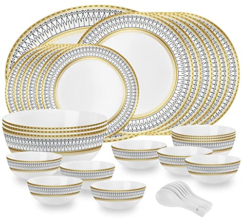 Dinner Set, Dinner Set 33Pcs | Dinner Set for 6 | Crockery Set for Festive Ocassions, Parties