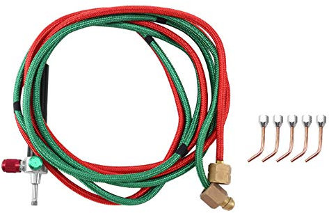 Cosmin Mini chalumeau à gaz avec 5 pointes de soudure, flexible, pulvérisé, pour petits instruments, outils, , réparation de composants et
