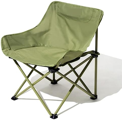 CRBUDY Campingstuhl Klappstuhl Tragbare Rückenlehne Angelhocker Regiestuhl Strandloungestuhl Campingstuhl Klappstuhl (Farbe: Blau, Größe: 64,5 * 50 * 66 cm) (Grün 6
