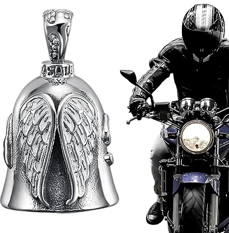 Bell, campanello per moto, in acciaio inox, portafortuna, per la benedizione della pace, portafortuna