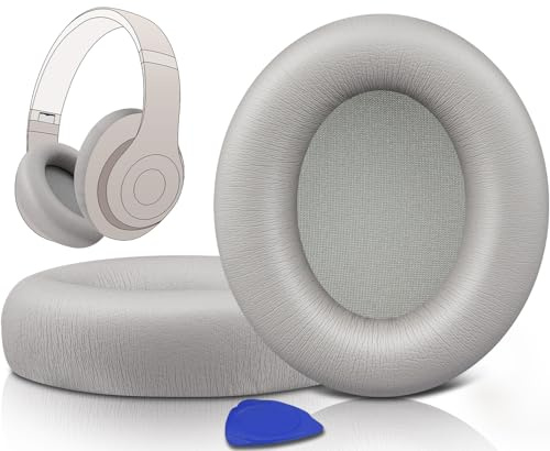 SOULWIT Replacement Earpads for Beats Studio Pro Wireless Noise Cancelling Headphones, Cushions Ear Pads with Soft Protein Leather, Noise Isolation Foam - Sandstone
