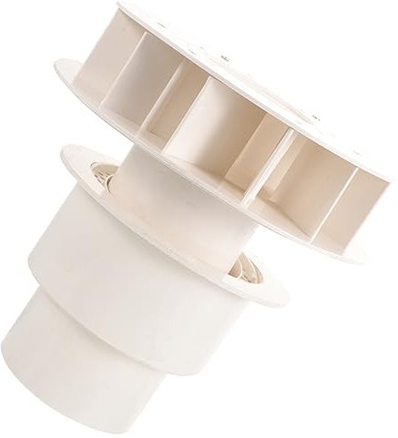 HOMSFOU Sifone per Drenaggio Pioggia a Effetto Sifone in Pvc Bianco, Facile da Installare, per Scarico Pavimenti e Montaggio Tetto